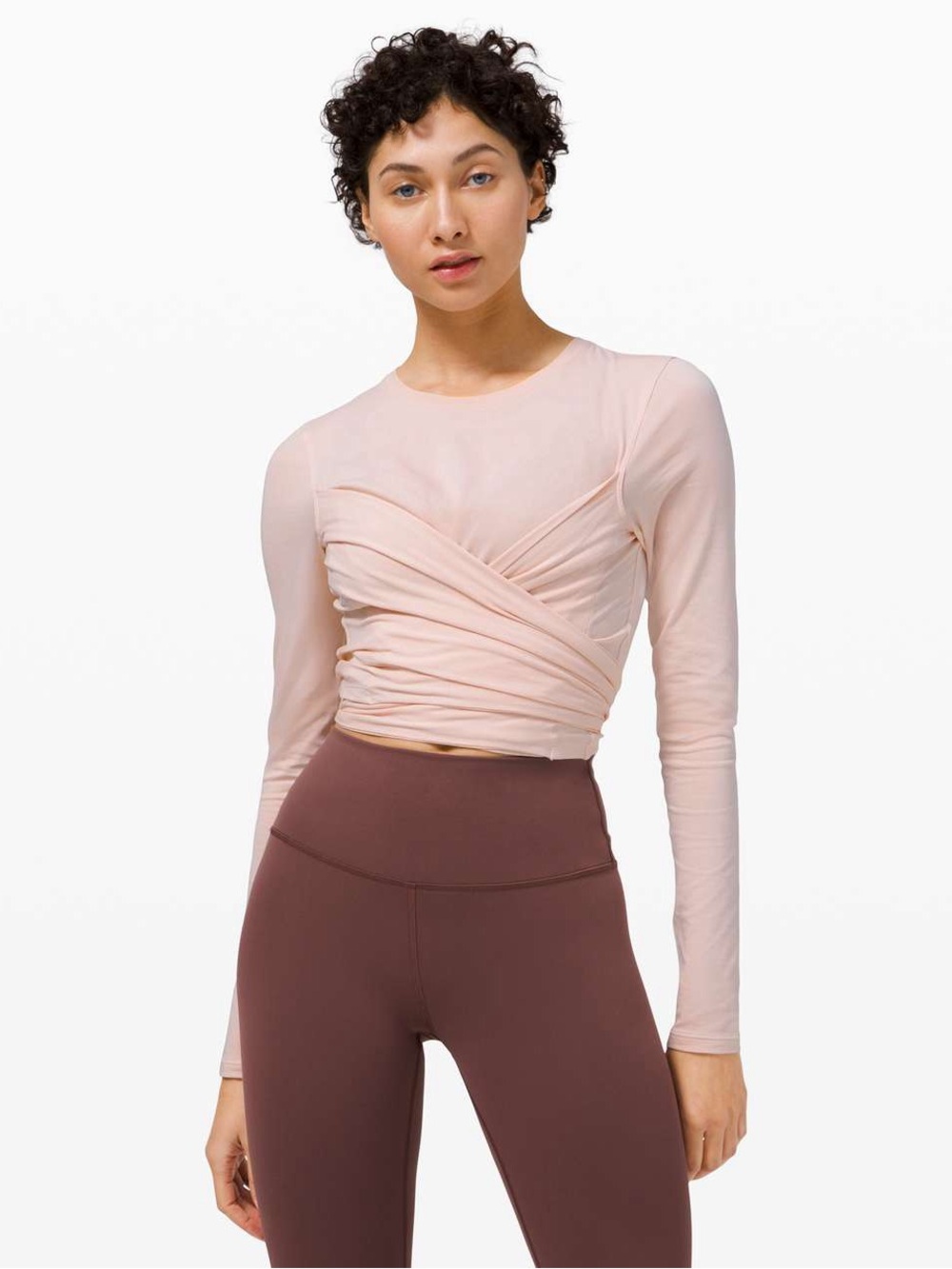 Lululemon Gather and Grow Long Sleeve
Feather Pink, Size 4/6 (Small) Yoga Wrap